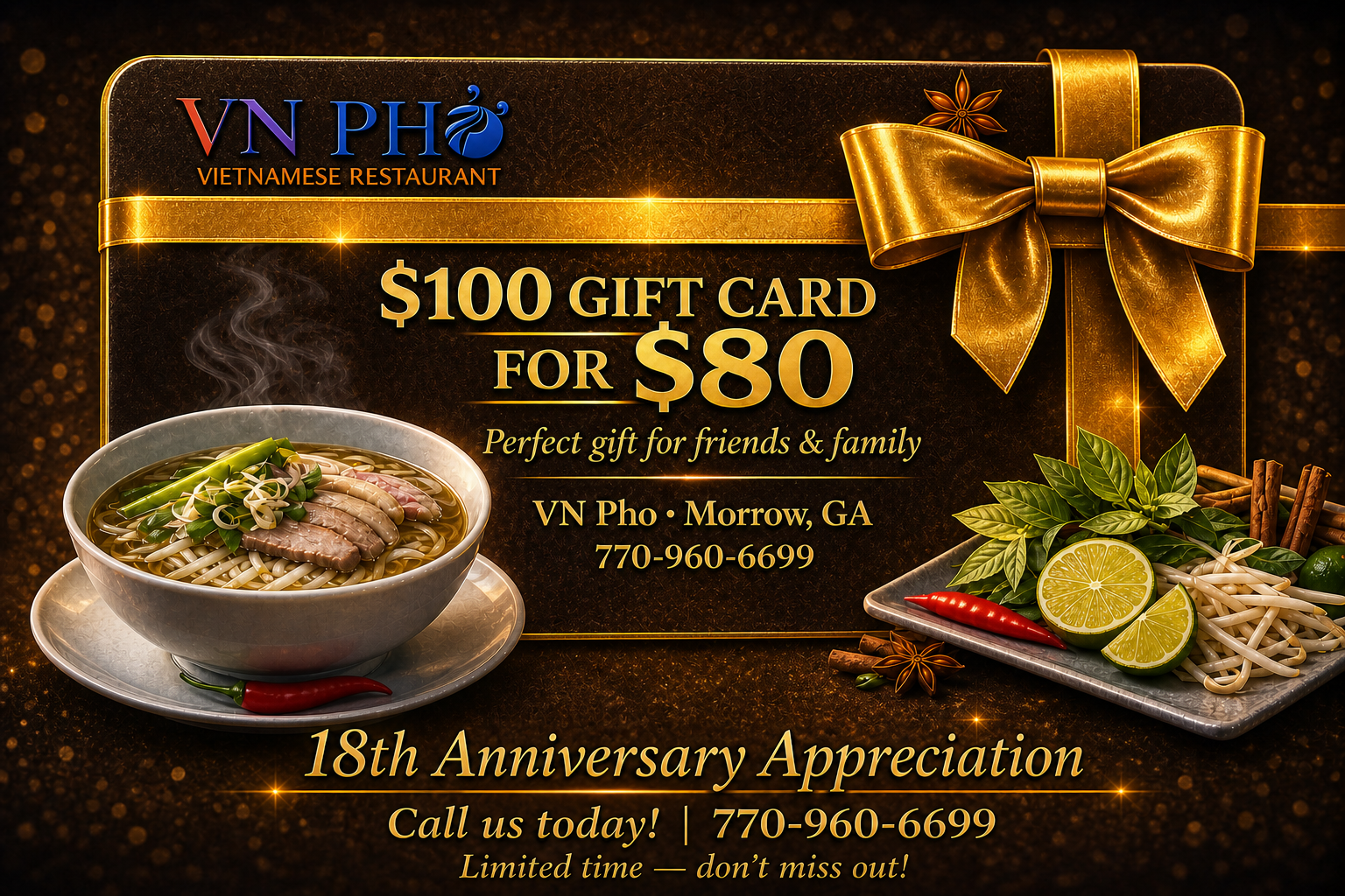 VN Pho gift card
