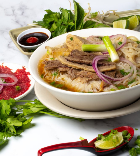 P7. Pho with Filet Mignon, Well Done Brisket