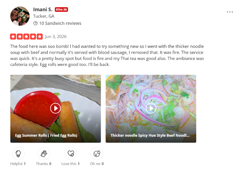 Customer review