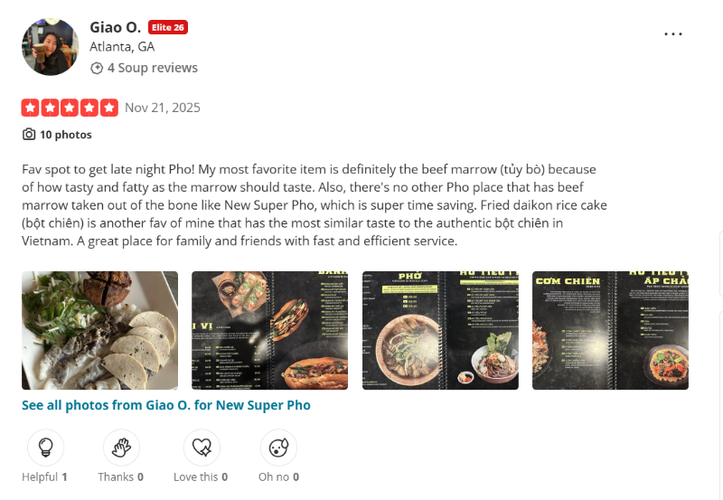 Customer review