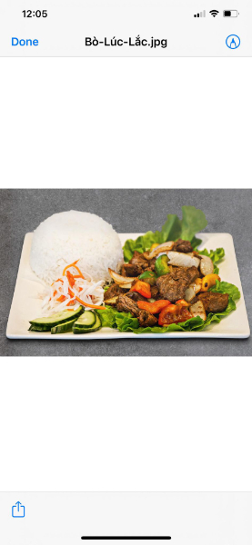 21. Com Bo Luc Lac - Shaking Beef Rice Plate