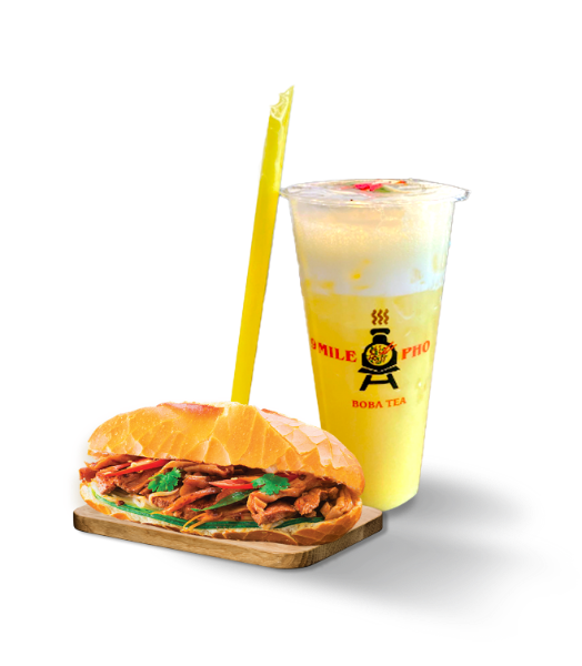 82. Combo Banh Mi & Milk Tea