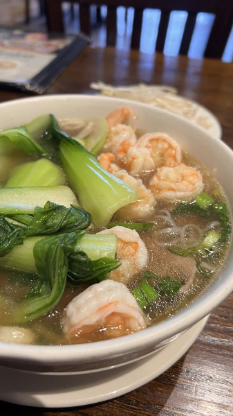 525. Pho Poached Shrimp and Bok Choy