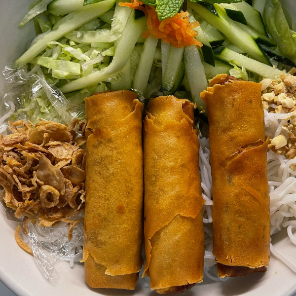 #20. Vermicelli with Crispy Deep Fried Egg Rolls
