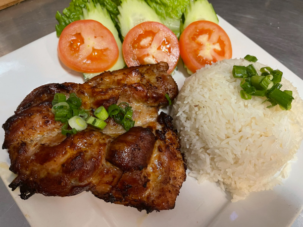 Grilled Chicken with White Rice
