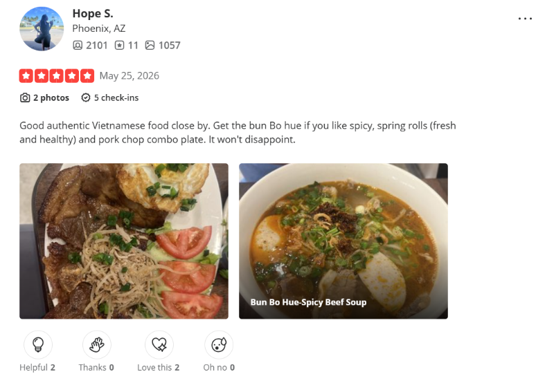 Customer review
