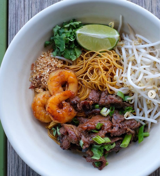 B 08.Grilled Pork & Shrimp Rice Vermicelli (Bun Thit & Tom Nuong)