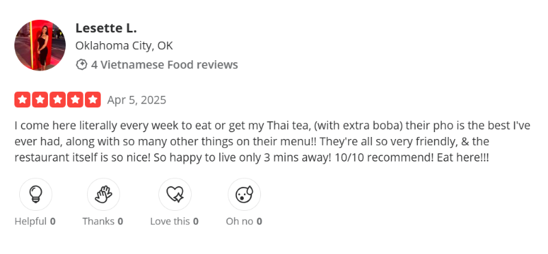 Customer review