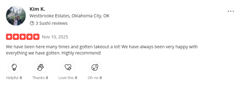 Customer review