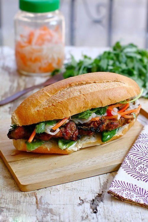 F1. Grilled Pork/ Chicken Sandwich - Banh Mi Heo Hoac Ga Nuong