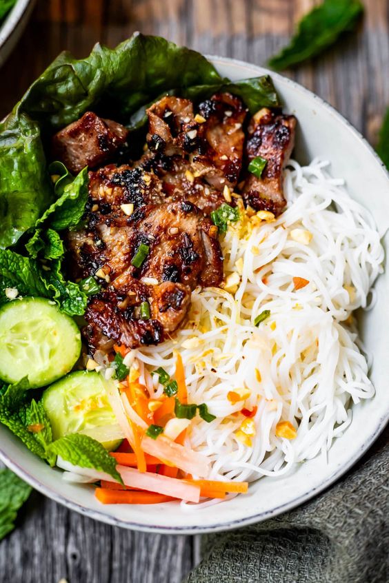 B1. Grilled Pork Vermicelli - Bun Thit Nuong