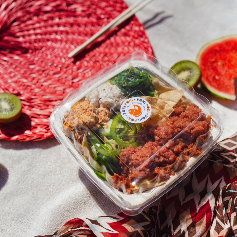 A slice of strawberry cake