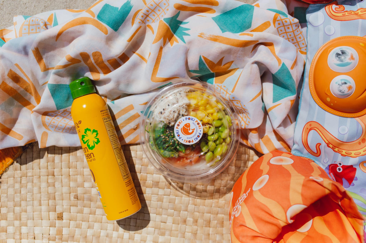 Overhead view of the restaurant dining area