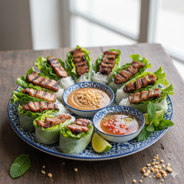 A4. Grilled Meat Spring Rolls