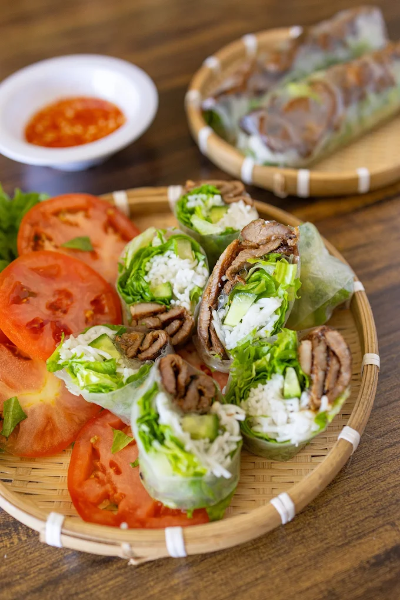 Pork BBQ Spring Rolls (2)
