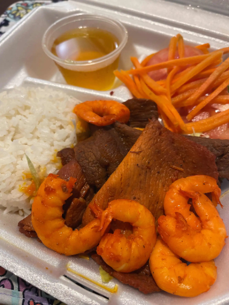 R7. Signature Rice - All Meats and Shrimps Plate