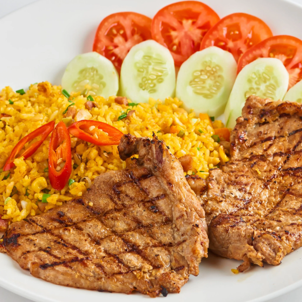 CC7.. Com Chien Suon Bo Dai Han/Fried Rice and Korean BBQ Ribs