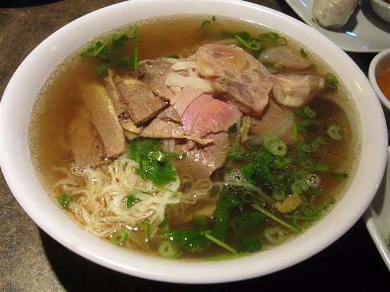 14. Rare Steak, Soft Tendon & Tripe Noodle Soup - Pho Tai Gan Sach