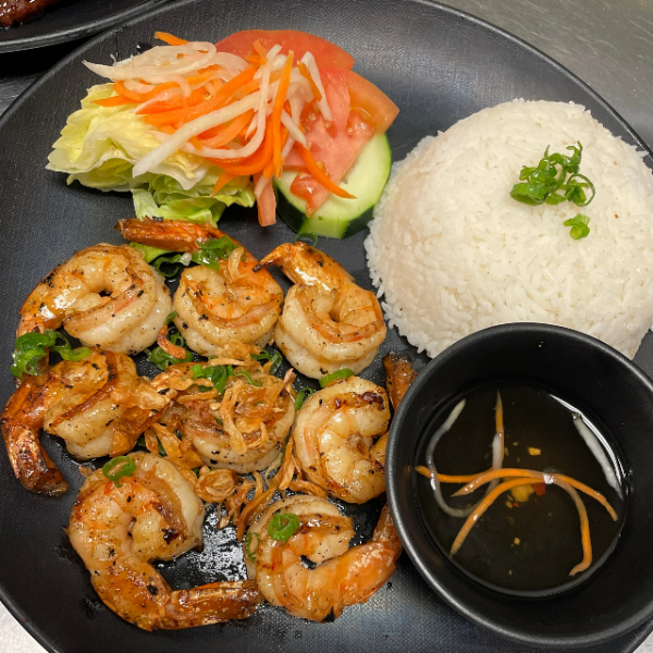 35C. Grilled Shrimp Plate - Com Tom Nuong