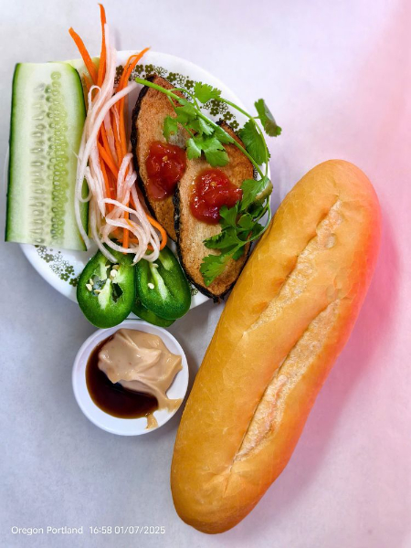 BM3. . Vegan Seaweed Fish Baguette with Matcha Mayo