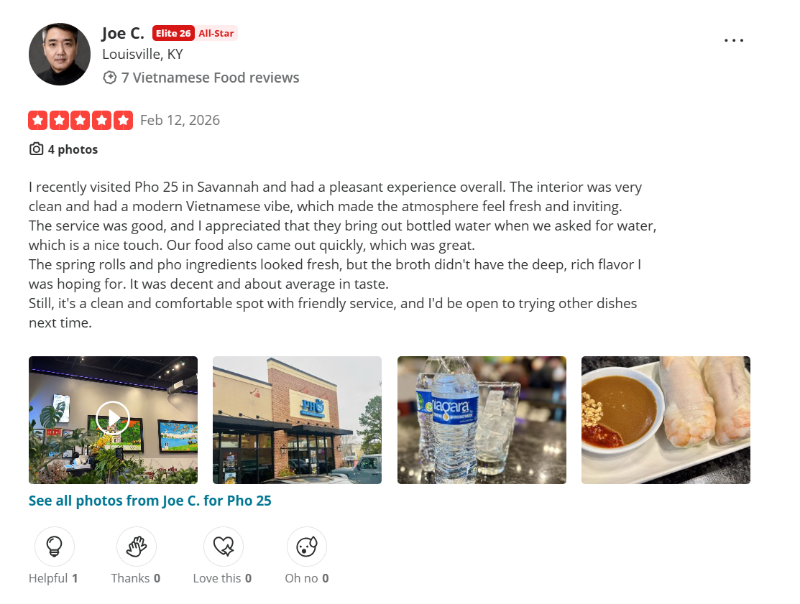 Customer review