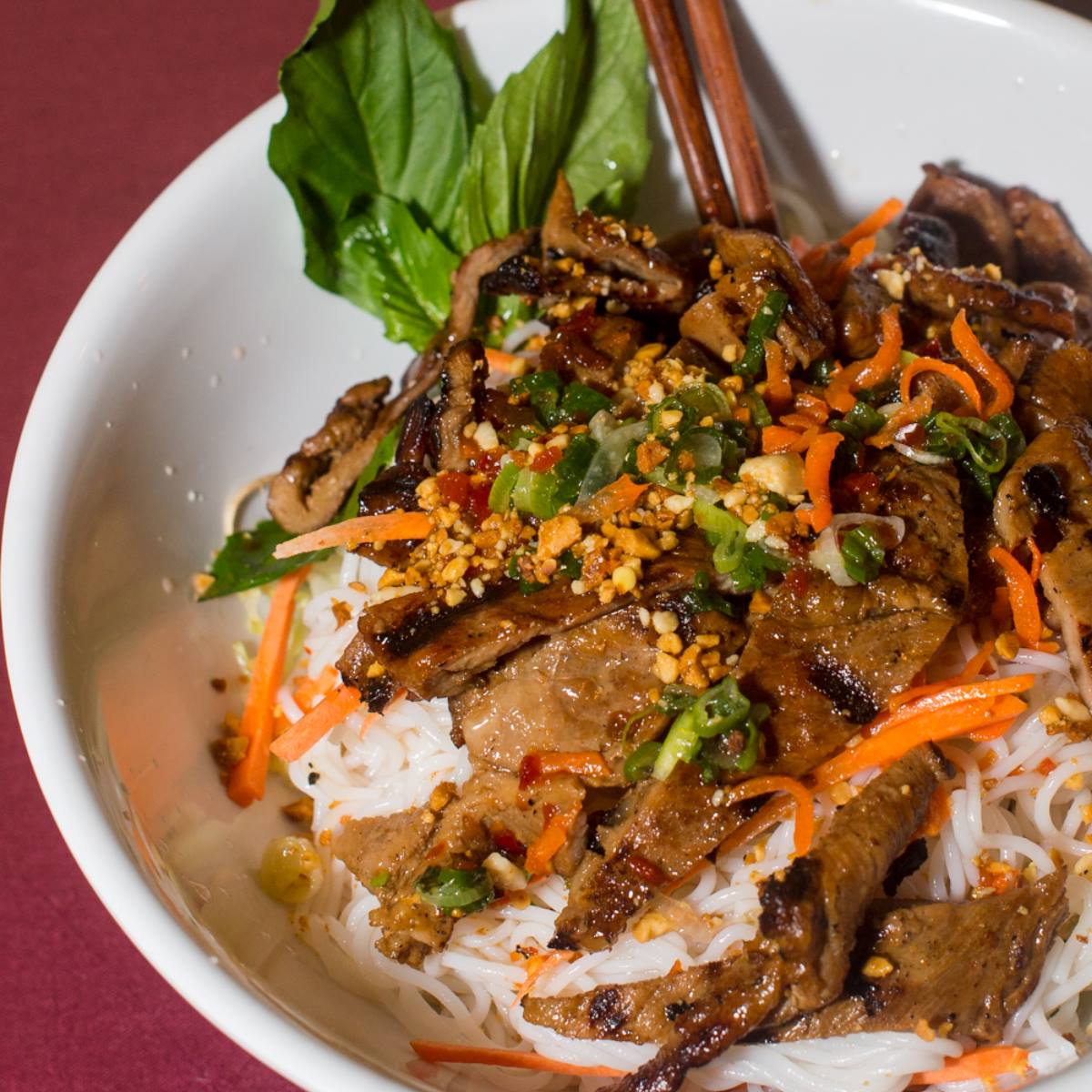 K5. Grilled Pork Over Vermicelli Noodles