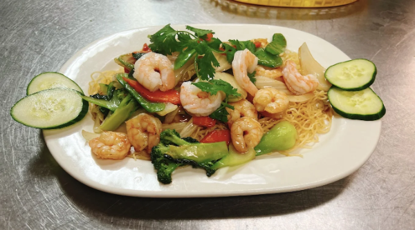 H3. . Shrimp Stir-fried Noodles / Mi Xao Tom