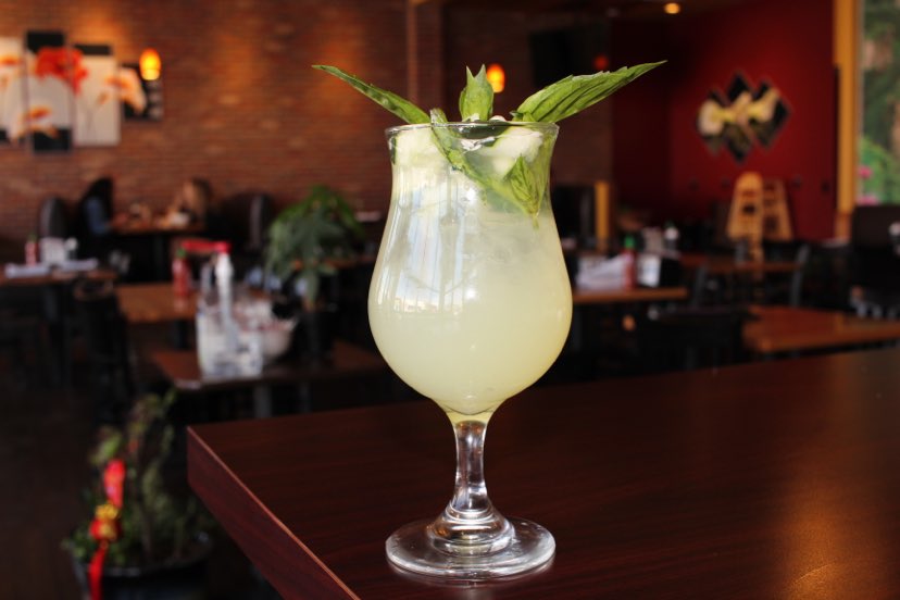 Basil Cucumber Lemonade