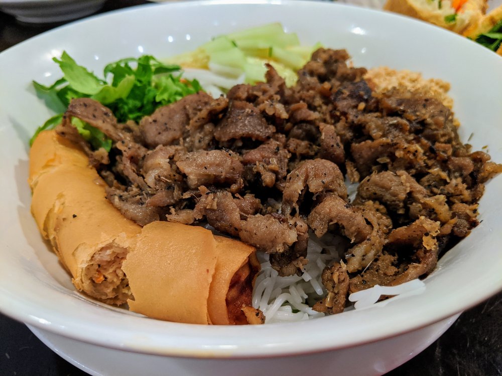 Grilled Pork & Egg Roll Rice Vermicelli