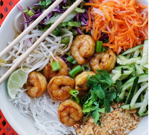 Grilled Shrimp Rice Vermicelli