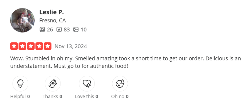 Customer review